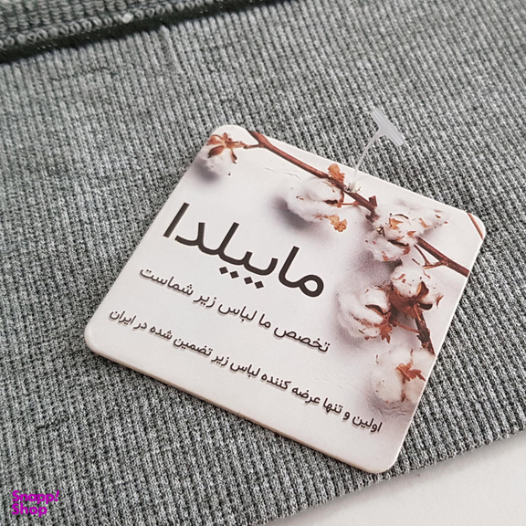 ست نیم تنه و شورت ورزشی زنانه ماییلدا مدل سیملس کد 4965 رنگ طوسی