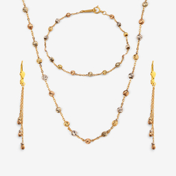 نیم ست طلا 18 عیار زنانه سین سان مدل A94