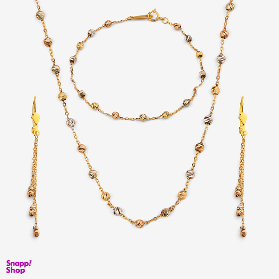 نیم ست طلا 18 عیار زنانه سین سان مدل A94