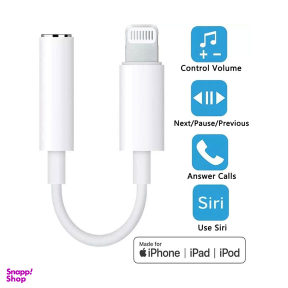 کابل لایتنینگ به جک 3.5mm هدفون طرح اپل