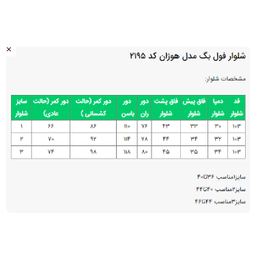 شلوار  زنانه السانا مدل هوژان کد 219508