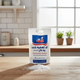 نمک تصفیه شده ید دار گلها وزن 2500 گرم