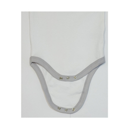 بادی آستین کوتاه نوزادی کد 6236 رنگ سفید مجموعه 2 عددی