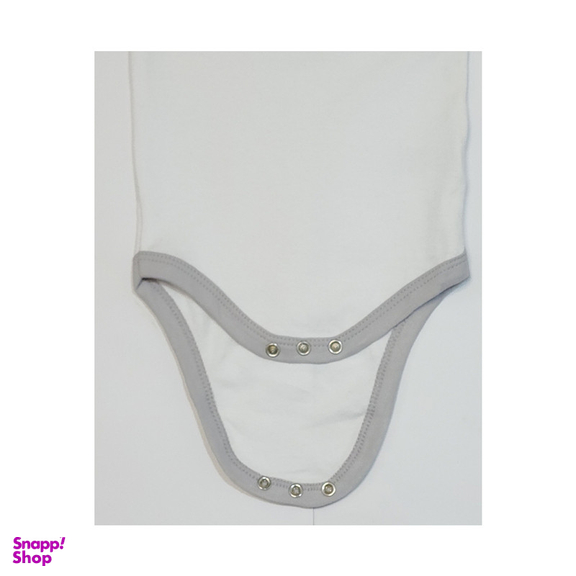 بادی آستین کوتاه نوزادی کد 6236 رنگ سفید مجموعه 2 عددی