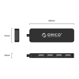 هاب 4 پورت اوریکو مدل USB 2.0 Hub FL01 رنگ مشکی