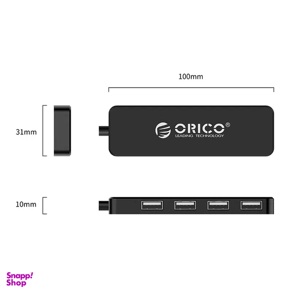 هاب 4 پورت اوریکو مدل USB 2.0 Hub FL01 رنگ مشکی