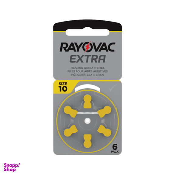 باتری سمعک ریوواک مدل Extra سایز 10 بسته 6 عددی