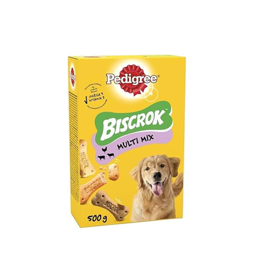 تشویقی سگ پدیگری مدل Biscrok وزن 500 گرم