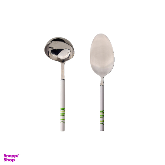 ست کفگیر و ملاقه سی اند اس کد 301050 مجموعه 2 عددی