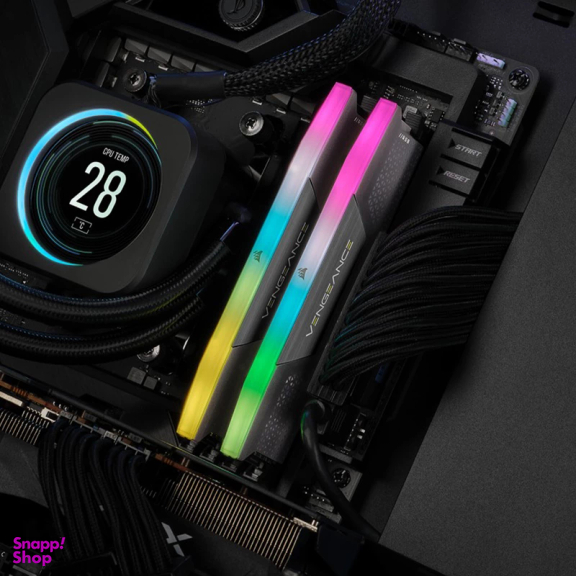رم دسکتاپ DDR5 دو کاناله 7200 مگاهرتز CL34 کورسیر مدل VENGEANCE RGB ظرفیت 32 گیگابایت