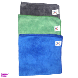 دستمال نظافت خودرو مدل میکروفایبر کد nano-30 بسته 3 عددی