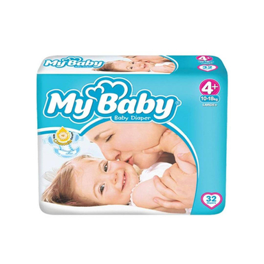 پوشک مای بی بی سایز +4 بسته 32 عددی