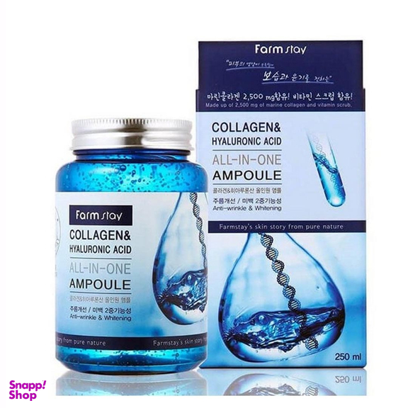 آمپول مراقبتی فارم استی مدل Collagen & Hyaluronic Acid حجم 250 میلی لیتر