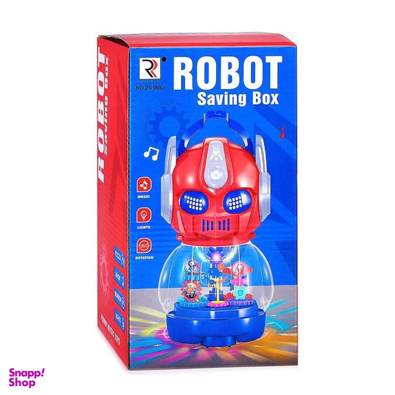 اسباب بازی ناب سل مدل چرخ دنده ای قلک طرح رباتی موزیکال