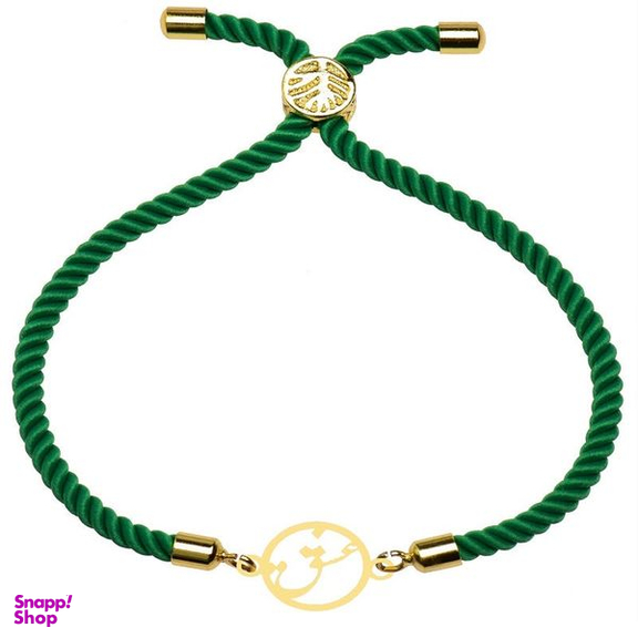 دستبند طلا 18 عیار دخترانه شمیم گلد گالری مدل عشق و قلب کد 642