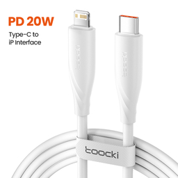 کابل تبدیل USB-C به Lightning توکی مدل TQ-X38C1 طول 1 متر