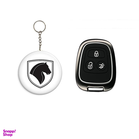 کاور سوئیچ خودرو کالانیکس مدل COV-DENAFEL-10392 طرح فلزی به همراه جاسوئیچی مناسب دنا