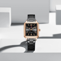 ساعت مچی عقربه ای زنانه نیوی فورس مدل NF9252RGBB رنگ مشکی