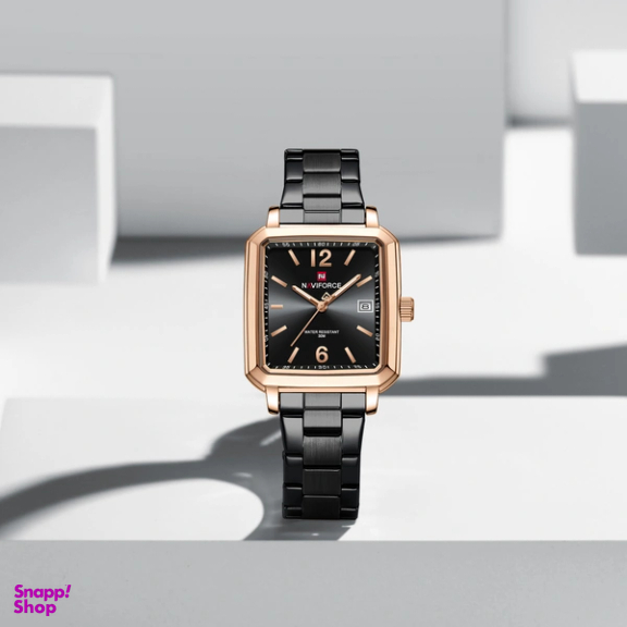 ساعت مچی عقربه ای زنانه نیوی فورس مدل NF9252RGBB رنگ مشکی