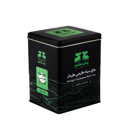 چای سیاه خارجی شکسته هل دار دو قوچ وزن 450 گرم