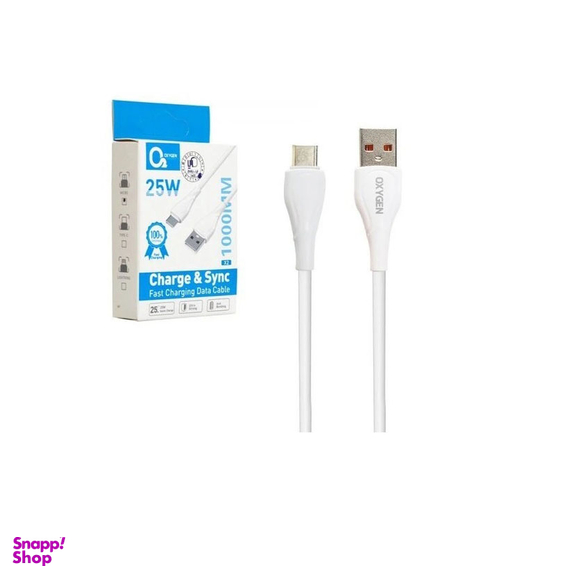 کابل شارژ لایتنینگ به USB اکسیژن مدل X2 طول 1 متر