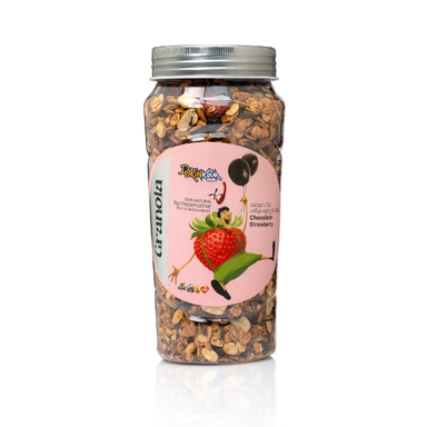 گرانولا شکلات تلخ و توت فرنگی درین کام وزن 350 گرم