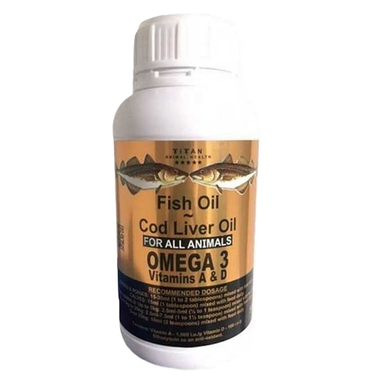 روغن کبد ماهی تایتان مدل cod liver وزن 500 گرم