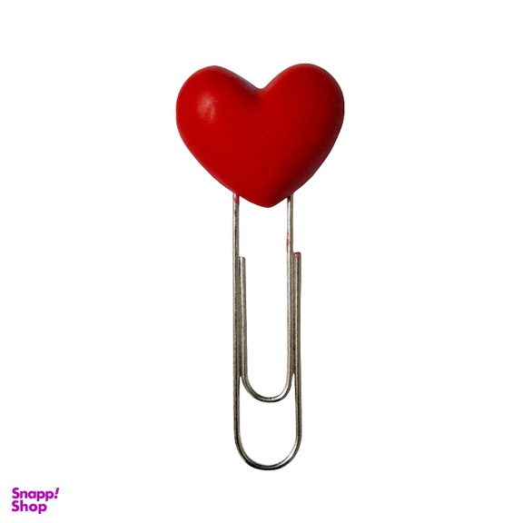 گیره کاغذ مدل قلب بزرگ کد 1 بسته 12 عددی