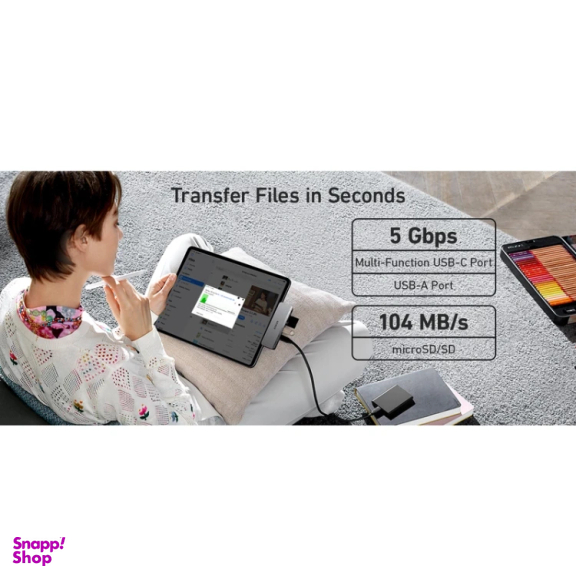 USB هاب 6 پورت Type-C انکر مدل 541 USB-C Hub 6in1