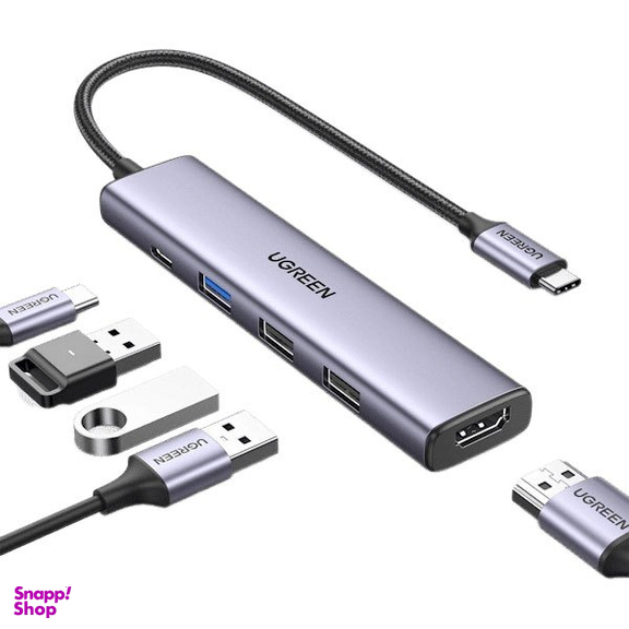 USB هاب 5 پورت Type-C یوگرین مدل CM478 کد 15495