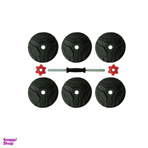 دمبل رادیس فیت مدل DVP-9-1500 وزن 9 کیلوگرم بسته 2 عددی