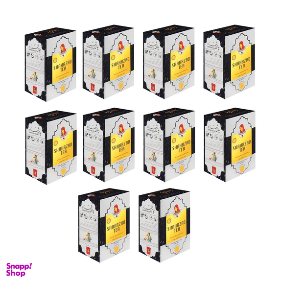 چای ارل گری شهرزاد وزن 400 گرم بسته 10 عددی