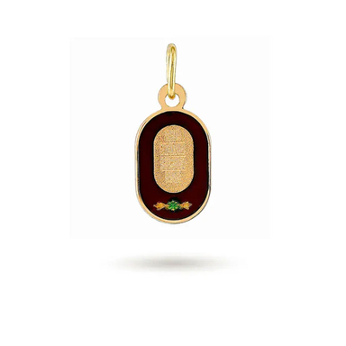 پلاک گردنبند طلا 18 عیار دخترانه میلی گالری طرح وان یکاد کد MT802