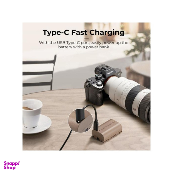 باتری دوربین مدل Camera battery charger LP-E6NH K&F به همراه کابل