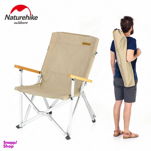 صندلی کمپینگ تاشو نیچرهایک مدل Folding Storage Chair کد NH19JJ004