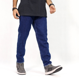 شلوار مام فیت مردانه کد 4055 رنگ آبی تیره