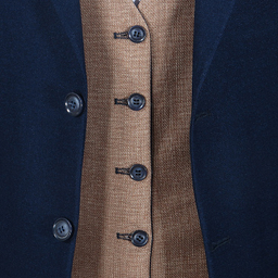 کت شلوار کمبین کج راه رنگ سرمه ای روشن مدل ژیله دورو کد 1444