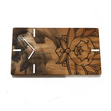 ساعت دیواری چوبی چارگوش (Chargosh) سری چ هوم مدل rc48