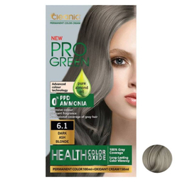کیت رنگ مو کلینیک کیندی شماره 6.1 رنگ بلوند خاکستری تیره