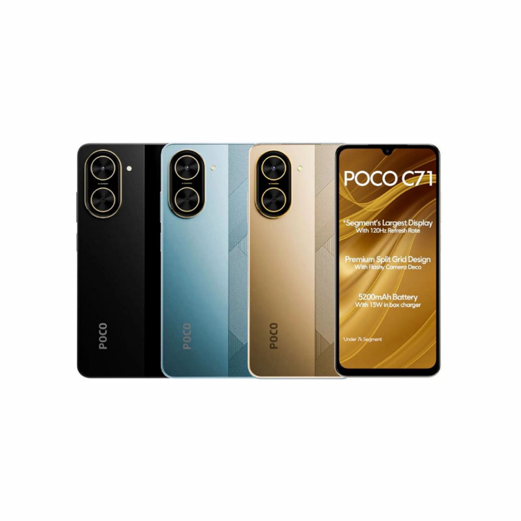 گوشی موبایل شیائومی مدل Poco C71 دو سیم کارت ظرفیت 128 گیگابایت رم 4 گیگابایت نسخه گلوبال