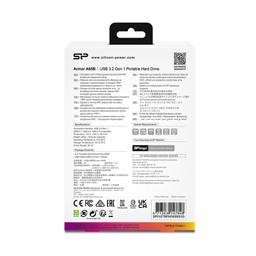 هارد اکسترنال سیلیکون پاور مدل Armor A65B ظرفیت 1 ترابایت