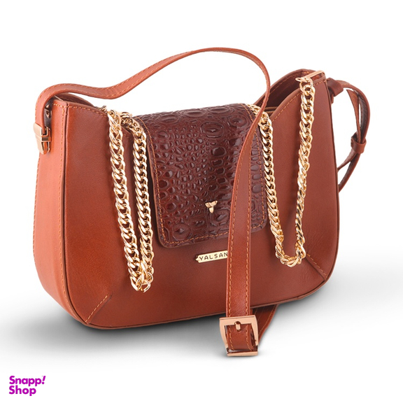 کیف دوشی و دستی زنانه چرم یلسان مدل راشا کد GAN-104-ASL