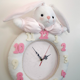 ساعت دیواری کودک نی نی سیس مدل خرگوش کد W-RAB-So