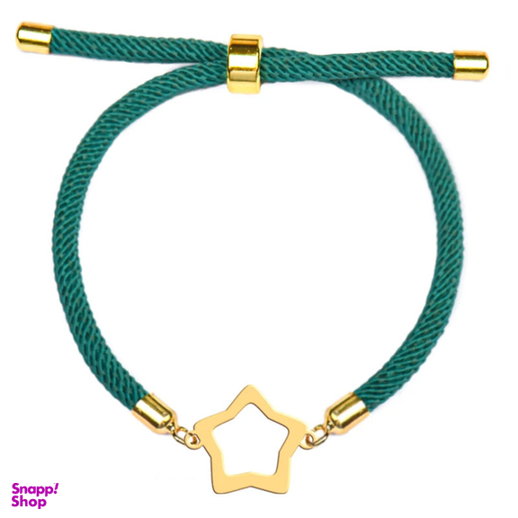 دستبند طلا 18 عیار دخترانه وی وی گلد گالری مدل ستاره کد S2188