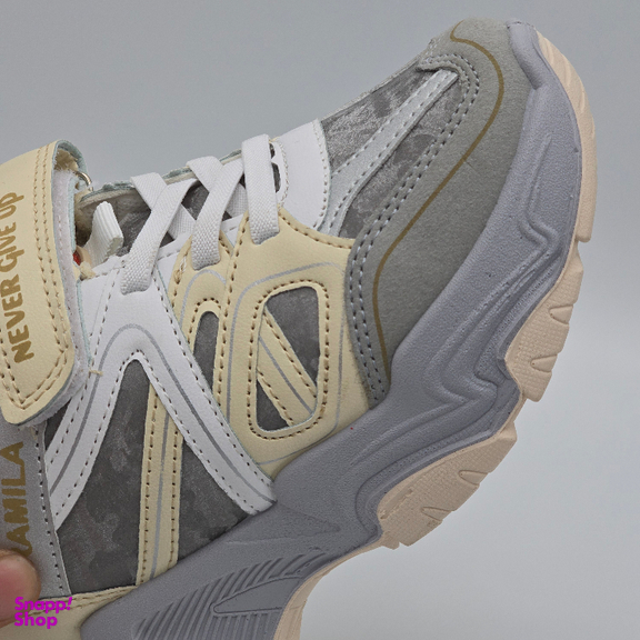 کتانی رامیلا مدل be with us کد 63828 رنگ طوسی