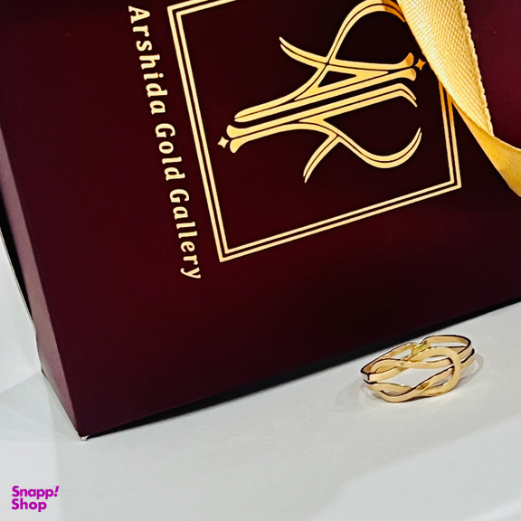 انگشتر طلا 18 عیار زنانه مدل امگا 0010