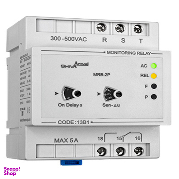 رله کنترل فاز شیوا امواج مدل MRB-2P کد 13B1 بسته 4 عددی
