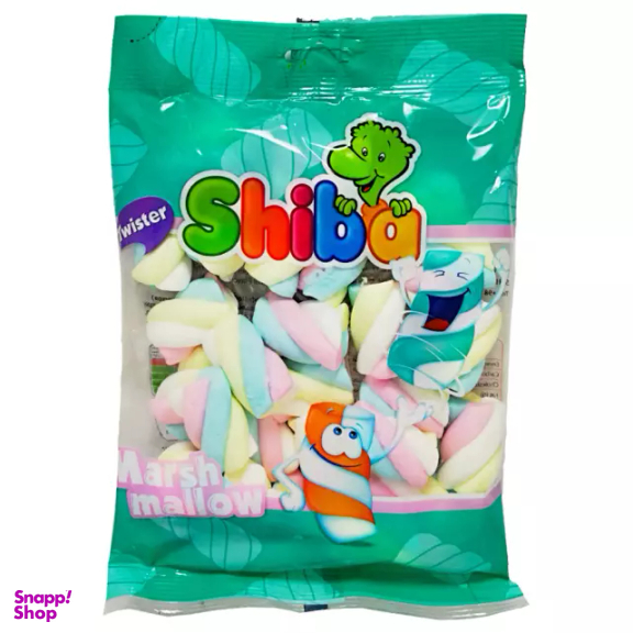 مارشمالو طنابی شیبا مدل Twister وزن 100 گرم