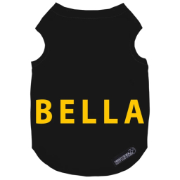 لباس سگ و گربه 27 طرح Bella کد MH1332 رنگ مشکی