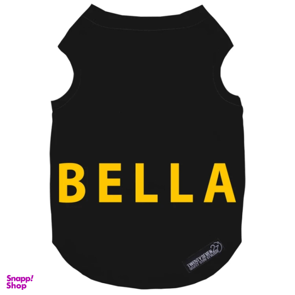 لباس سگ و گربه 27 طرح Bella کد MH1332 رنگ مشکی